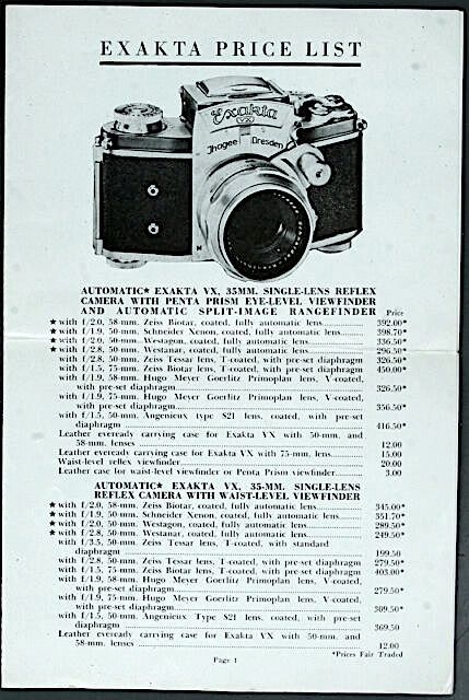その他 Kamerabau-Anstalt-Vaduz D 4cm 2.8 exakta The Exakta: The Red Hot SLR of the Cold War | Rangefinderforum